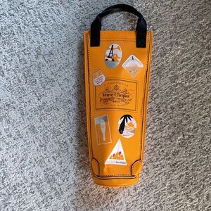 Veuve Clicquot Champagne Bottle Carrier Yellow Insulated Wine Tote Bag